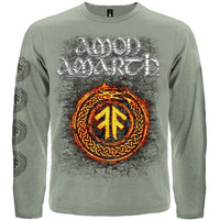 Футболка с длинным рукавом Amon Amarth "The Pursuit Of Vikings" (олива) Изображение