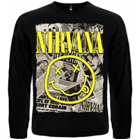 Футболка з довгим рукавом Nirvana (newspaper) Зображення