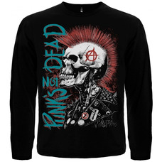Футболка з довгим рукавом Punk's Not Dead (скелет з ірокезом) Зображення