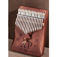 Калімба Natural з отвором 17 клавіш, "Олень" Зображення