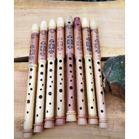 Сопілка хроматична нерозбірна з орнаментом, букова Зображення