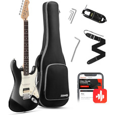 Электрогитара Donner Music DST-400 Electric Guitar Black Изображение
