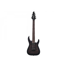 Електрогітара JACKSON JS22Q-7 DKA DINKY ARCH TOP HT TRANSPARENT BLACK BURST Зображення