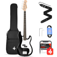 Бас-гітара Donner Music DPB-510 Electric Bass Guitar Black Зображення