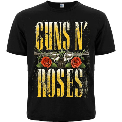 Футболка Guns N’ Roses (лого с револьверами и розами) Изображение