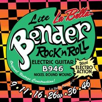 Струни для електрогітари La Bella B946 Lite Bender Electric Guitar Strings 9-46 Зображення