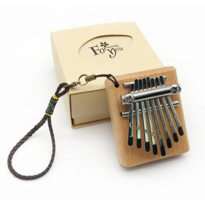 Калімба міні Natural "Подарункова", 8 клавіш, світле дерево Зображення