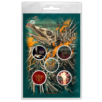 Подарунковий набір значків LAMB OF GOD - OMENS (iol-013) Зображення