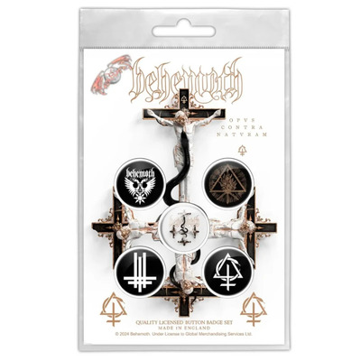 Подарунковий набір значків BEHEMOTH - OPVS CONTRA NATVRAM (iol-010) Зображення
