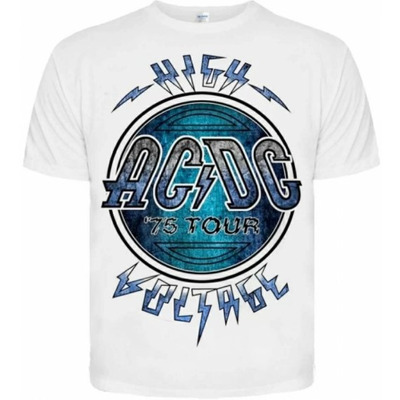 Футболка AC/DC "High Voltage" (белая) Изображение