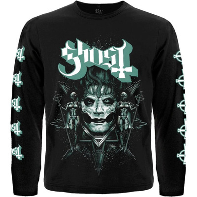 Футболка с длинным рукавом Ghost (Cyber Papa) Изображение