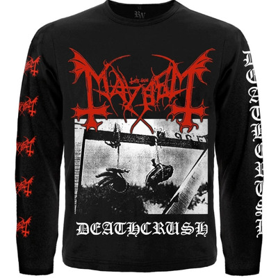 Футболка з довгим рукавом Mayhem "Deathcrush" (з друком на рукавах) Зображення