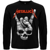 Футболка с длинным рукавом Metallica (Skull Sign of the Horns) Изображение