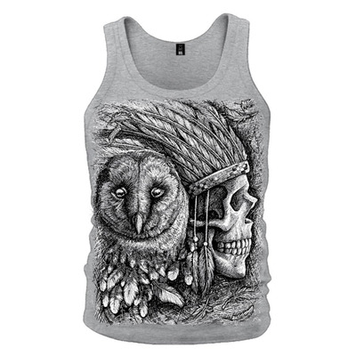 Майка Indian Skull & Owl Зображення