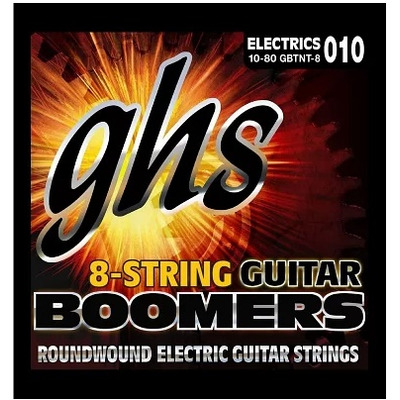 Струны для электрогитар GHS STRINGS BOOMERS GBTNT-8 Изображение