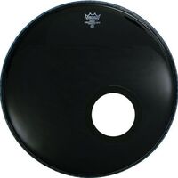 Пластик для бас-барабана Remo P31020ESDM Powerstroke P3 Ebony Black Dynamo 20 Зображення