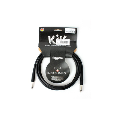 Кабель инструментальный Klotz KIK Instrument Cable Black 3 m (KIK3.0PPSW) Изображение
