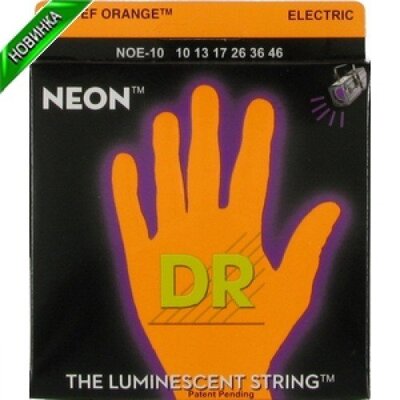 Струны для электрогитары DR NOE-10 NEON Hi-Def (10-46) Medium Изображение