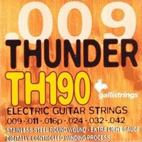 Струни для електрогітари Galli Thunder Hunter TH190 (09-42) Stainless Steel Extra Light Зображення