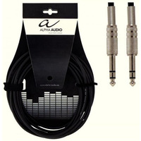 Кабель інструментальний Alpha Audio jack x2 6м 190030 Зображення