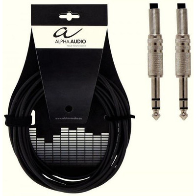 Кабель інструментальний Alpha Audio jack x2 6м 190030 Зображення