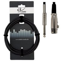 Кабель мікрофонний Alpha Audio XLR(п) x mono jack (3м) 190060 Зображення
