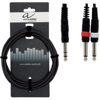 Кабель Alpha Audio 1stereo jack/2 mono jack 1.5м 190100 Изображение