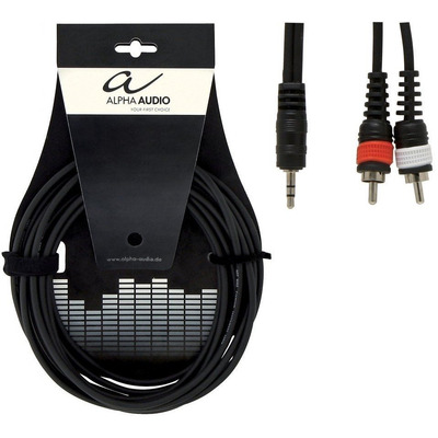 Кабель Alpha Audio mini jack/ 2 RCA 3м 190165 Изображение