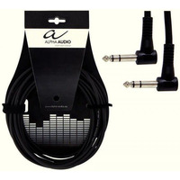 Кабель інструментальний Alpha Audio 0,6м 6,3мм angled 190375 Зображення