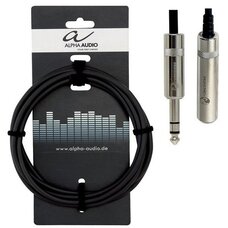 Кабель вушних моніторів Alpha Audio XLR(п)x stereo jack (3м) 6,3 mm 190711 Зображення