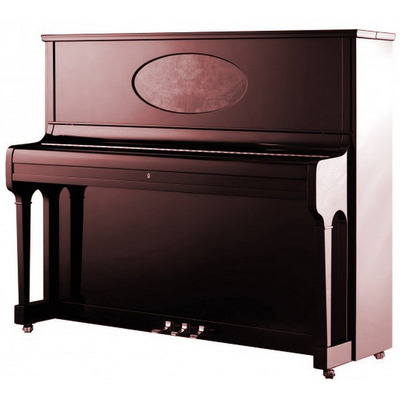 Пианино August Foerster 125 G mah bright polished with inlay Изображение