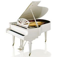 Рояль August Foerster 170 Classik white bright polished w/b Зображення