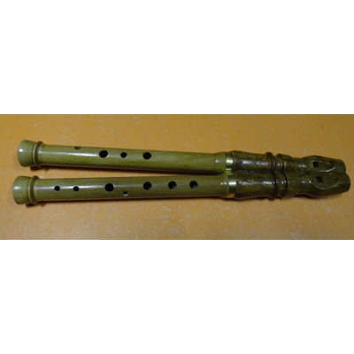 Сопілка подвійна "Дводенцівка" з чохлом. Зображення