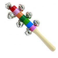 Звоночки на деревянной ручке " Радуга" Изображение