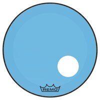 Пластик Remo P3-1322-CT-BUOH Powerstroke3 22 "Colortone Blue With 5" Offset Hole Изображение