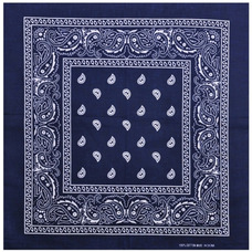 Бандана Огурцы бело-черные на фоне цвета индиго Изображение