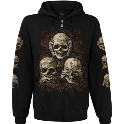 Худі See No Evil, Hear No Evil, Speak No Evil на блискавці Зображення