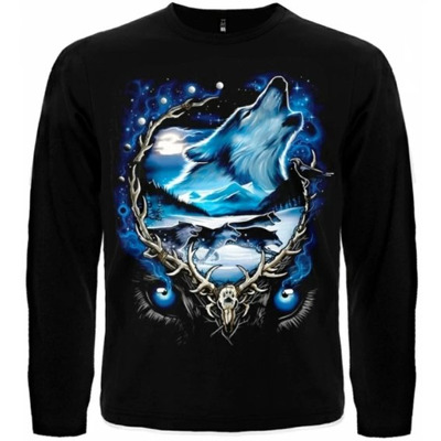 Футболка з довгим рукавом "Вовк виючий" Зображення