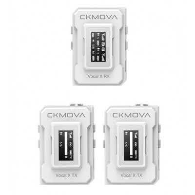 Мікрофон бездротовий CKMOVA Vocal X V2W (Білий) Зображення