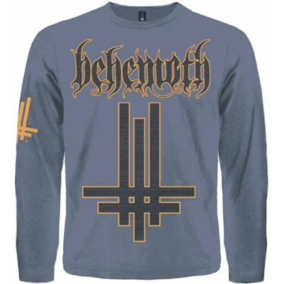 Футболка с длинным рукавом Behemoth "Inverted Cross" (серая) Изображение