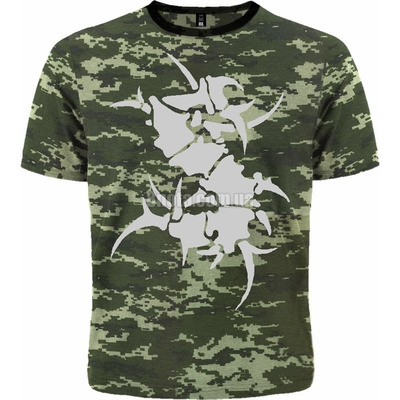 Футболка Sepultura (logo) (пиксельный камуфляж) Изображение