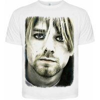 Футболка Kurt Cobain (photo) (біла) Зображення