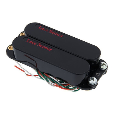 Звукознімач гітарний Lace Sensor Dually Red/Silver Black Covers Зображення