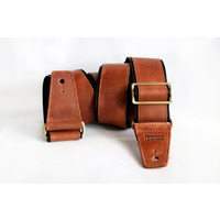 Гітарний ремінь Tropaeis Leather Crazy Rock (whiskey) Зображення