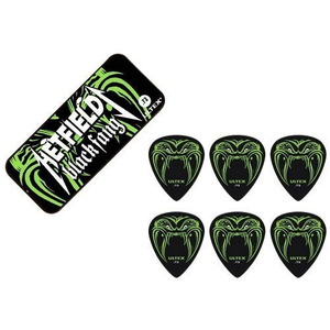 Медіатори Dunlop Ultex Hetfield's Black Fang Pick Tin PH112T .73mm (6шт) Зображення