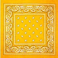 Бандана Огурцы бело-черные на оранжевом фоне Изображение