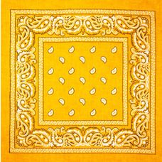 Бандана Огурцы бело-черные на оранжевом фоне Изображение