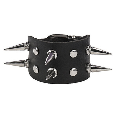 Браслет два ряди великих шипів (bpu-010) Изображение