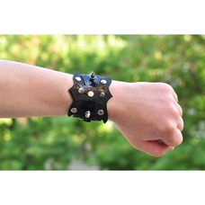 Браслет фигурный Крест, малый шип и хольнитены №331 Изображение