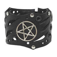 Браслет Стімпанк Pentagram чорний bsp-61 Зображення